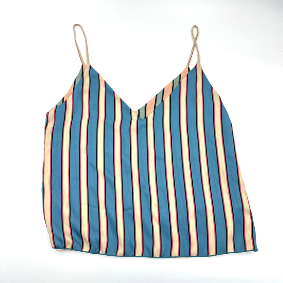 Le Superbe by Revolve Club Camisole Stripe Tank Teal & Pink - Picture 6 of 12
